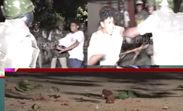 ದಾವಣಗೆರೆ ಗಲಾಟೆ, ಪೊಲೀಸರಿಂದ ಬಿತ್ತು ಲಾಠಿ ಏಟು, ಅಯ್ಯೋ, ಅಪ್ಪ, ಅಕ್ಕ, ನಾನಲ್ಲ ಅಂದ ಕಿಡಿಗೇಡಿ
