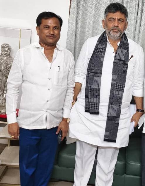 ಗಂಗಾವತಿ ನಗರ ಬ್ಲಾಕ್ ಕಾಂಗ್ರೆಸ್ ಅಧ್ಯಕ್ಷ ಸ್ಥಾನಕ್ಕೆ- ನಾಗರಾಜ ನಂದಾಪುರ ನೇಮಕ: ಡಿಕೆಶಿ ಆದೇಶ- ದಲಿತ ಬಲಗೈ ಸಮುದಾಯಕ್ಕೆ ಕಾಂಗ್ರೆಸ್ ಮನ್ನಣೆ